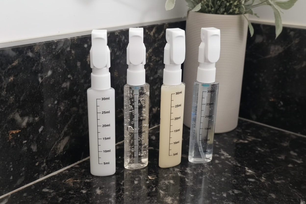 Botellas dispensadoras con iluminación mejorada