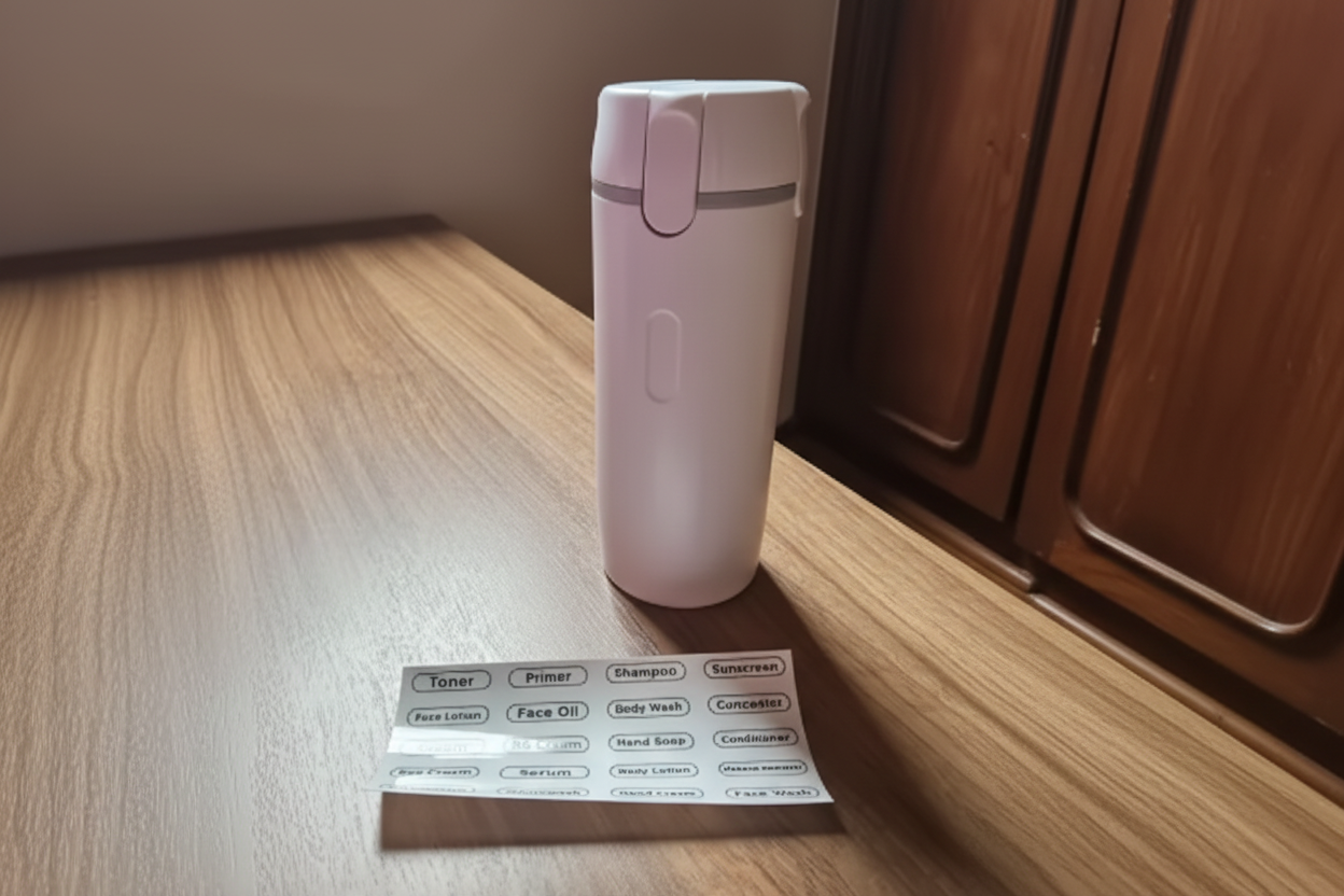 Dispensador rosa con iluminación mejorada